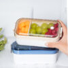 Kitchen Transparent Belt Cover Refrigerator Storage Box