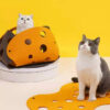 Interactive Cat Nest Rolling Tunnel Felt Toy