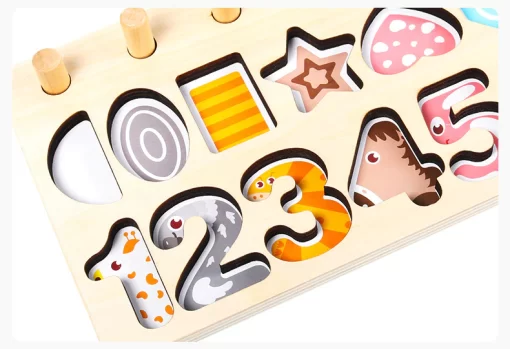 Montessori Mathematics Building Blocks Board Toys - Image 5