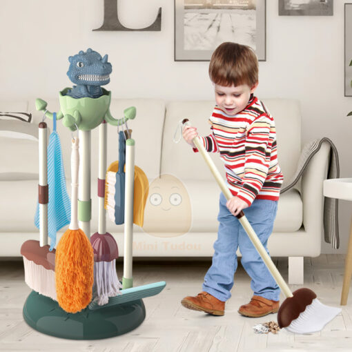 Realistic Cleaning Broom Mop Toddlers Tools Toys