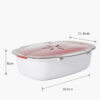 Double-layer Kitchen Microwave Steaming Tray