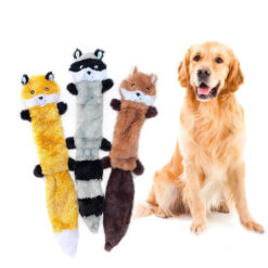 Interactive Animal Shape Pet Plush Chew Toy