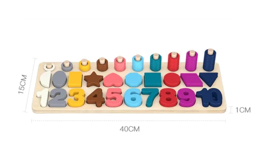 Montessori Mathematics Building Blocks Board Toys - Image 6