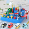 Interactive Adventure Parking Lot Rail Car Track Kids Toy