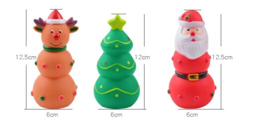 Christmas Tree Bite-resistant Pet Teether Vocal Chew Toy