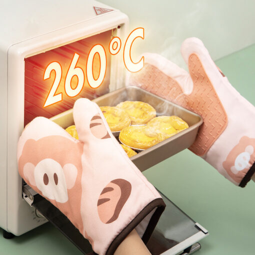Silicone Kitchen Heat Insulation High Resistance Gloves