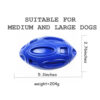 Interactive Pet Rubber Rugby Squeaky Dog Chew Toy