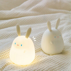 Creative Cute Silicone Bunny Shape Night Light Lamp