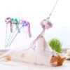 Interactive Funny Cat Stick Fairy Teasing Hair Ball Toy