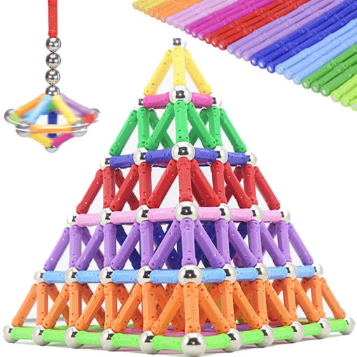 Magnetic Stick 3D Geometrical Building Blocks Toy