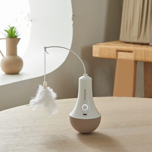 Automatic Intelligent Electric Cat Feather Tumbler Toy