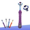 Ergonomic Three-Sided Dog Teeth Care Toothbrush