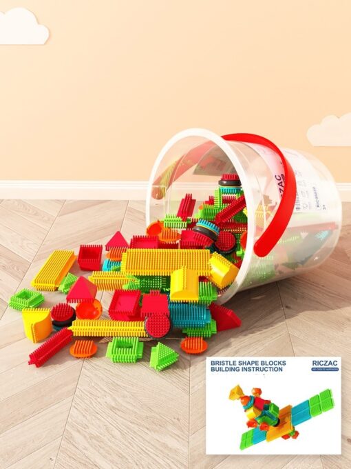 Soft Bristle Building Blocks Puzzle Assembling Toys