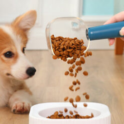 Universal Transparent Pet Food Scale Spoon Scoop