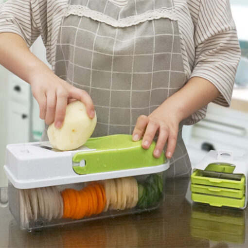 Multifunction Hand-held Fruit Vegetable Slicer Shredder