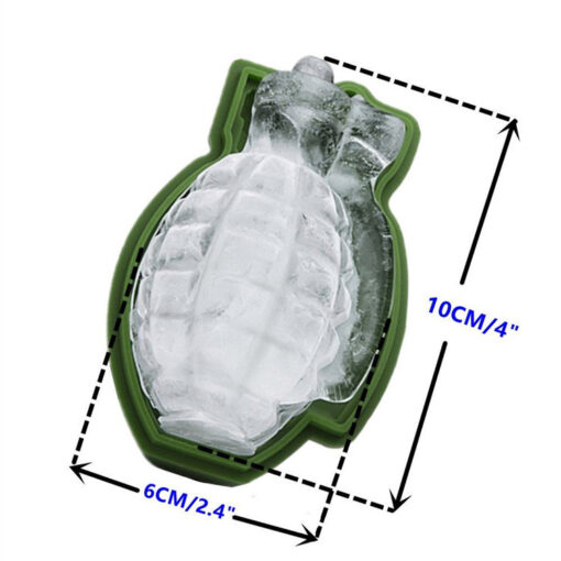 3D Grenade Shape Silicone Kitchen Ice Cube Mold Maker