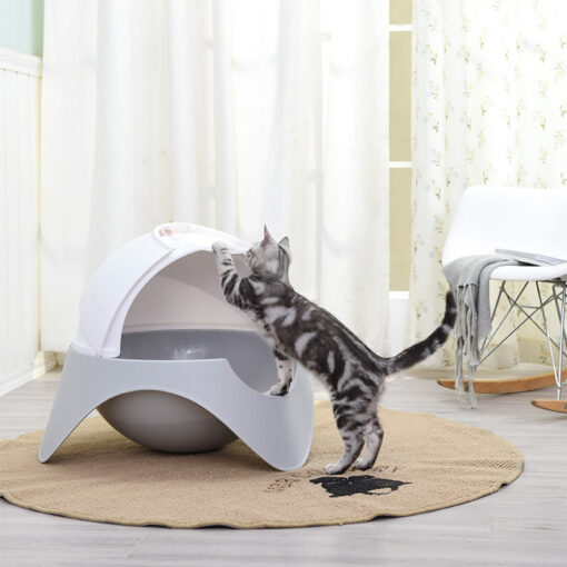 Creative Space Capsule UFO Cat Toilet Litter Box