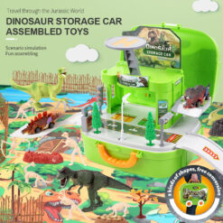 Children DIY Assembled Building Dinosaur Car Toy