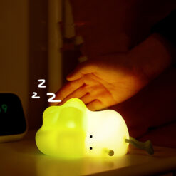 USB Charging Silicone LED Night Light Cabbage Lamp