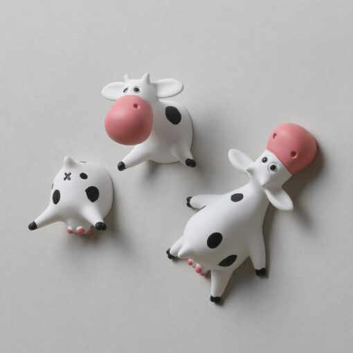 Cute Cartoon 3D Magnetic Cow Fridge Sticker Decor