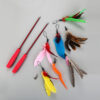 Interactive Funny Cat Feather Teaser Stick Toy