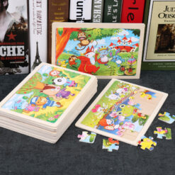 Wooden Cartoon Pictures 24 Pieces Jigsaw Puzzle Toy