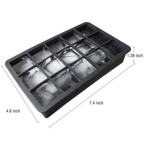 Multi-purpose Silicone Square Ice Cube Box Mold Tray