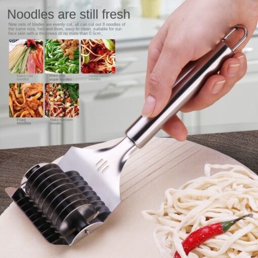 Stainless Steel Manual Kitchen Noodle Roller Cutter