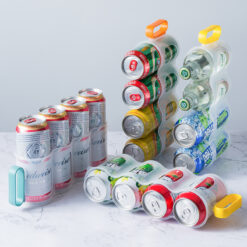 Portable Transparent Can Holder Storage Rack