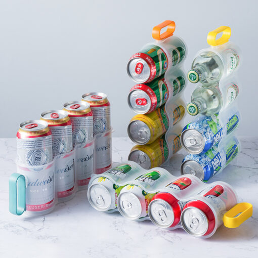 Portable Transparent Can Holder Storage Rack