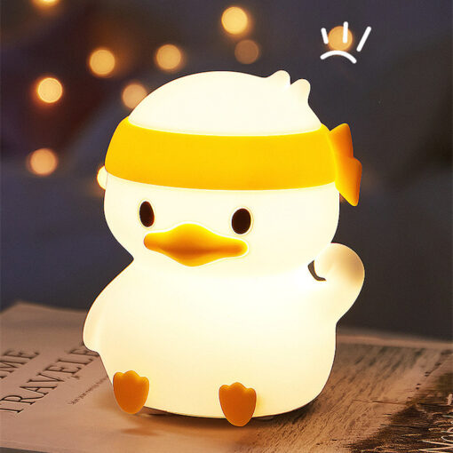 Creative Cute Silicone Duck Night Light Lamp