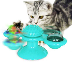 Creative Funny Sucker Turn Windmill Cat Spin Ball Toy