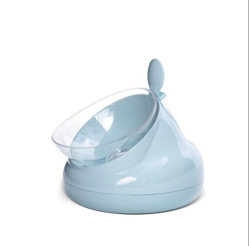 Non-slip Silicone Double Oblique Pet Feeding Bowl