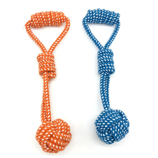 Interactive Cotton Rope Pet Molar Tug Chew Toy - Image 2