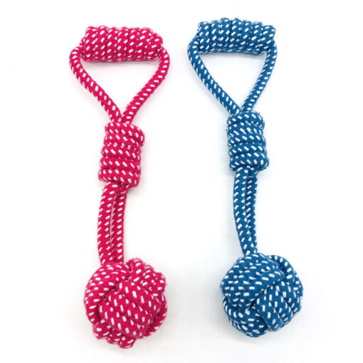 Interactive Cotton Rope Pet Molar Tug Chew Toy - Image 4