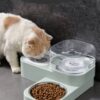 Automatic Double Drinking Water Pet Food Bowl