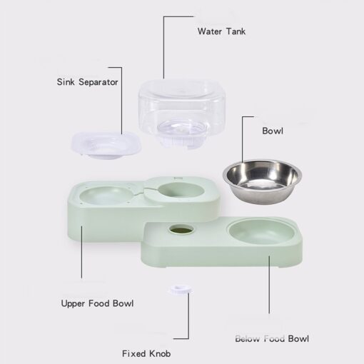 Automatic Double Drinking Water Pet Food Bowl