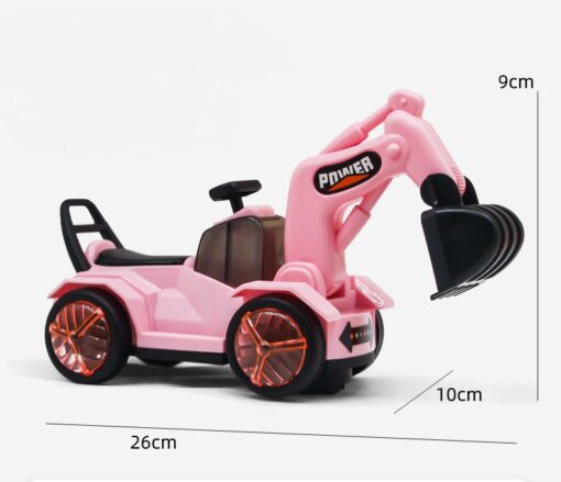 Children's Electric Universal Cartoon Music Excavator Toy