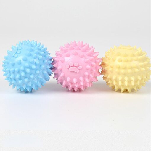 Interactive TPR Spike Bouncy Ball Dog Chewing Toy