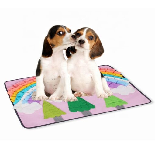 Portable Puzzle Hide Treats Pet Sniffing Training Mat