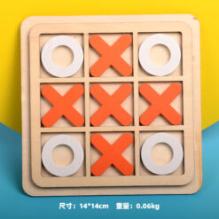 Wooden Children Tictactoe Board Game Educational Toys