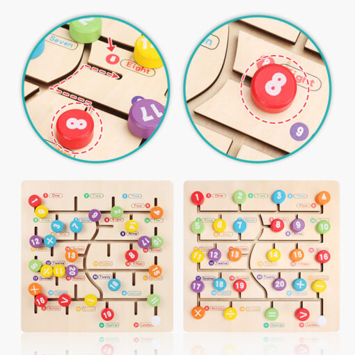 Wooden Montessori Cognitive Maze Educational Toy