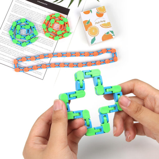 Interactive Building Block Chain Anti-stress Sensory Toy