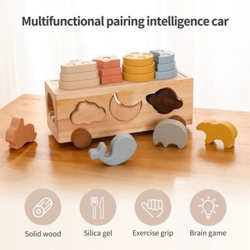 Wooden Children's Stacking Sorting Educational Toys