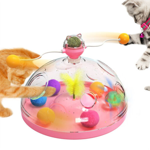 Interactive Funny Windmill Cat Turntable Educational Toy