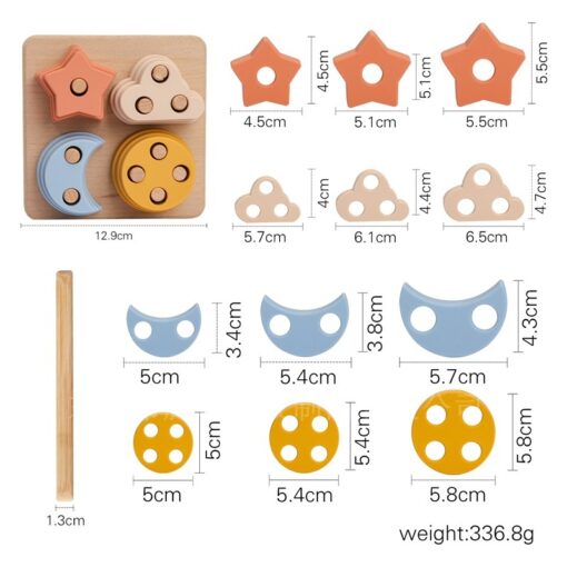Silicone Montessori Geometric Shape Sorting Toy