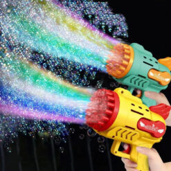 Electric Children's Luminous Bubble Gatling Gun Toy