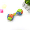 Interactive Cotton Rope Dumbbell Dog Tug Toy