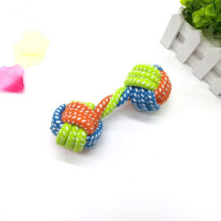 Interactive Cotton Rope Dumbbell Dog Tug Toy