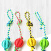 Bite-Resistant Dog Cotton Rope Food Dispensing Ball Toy